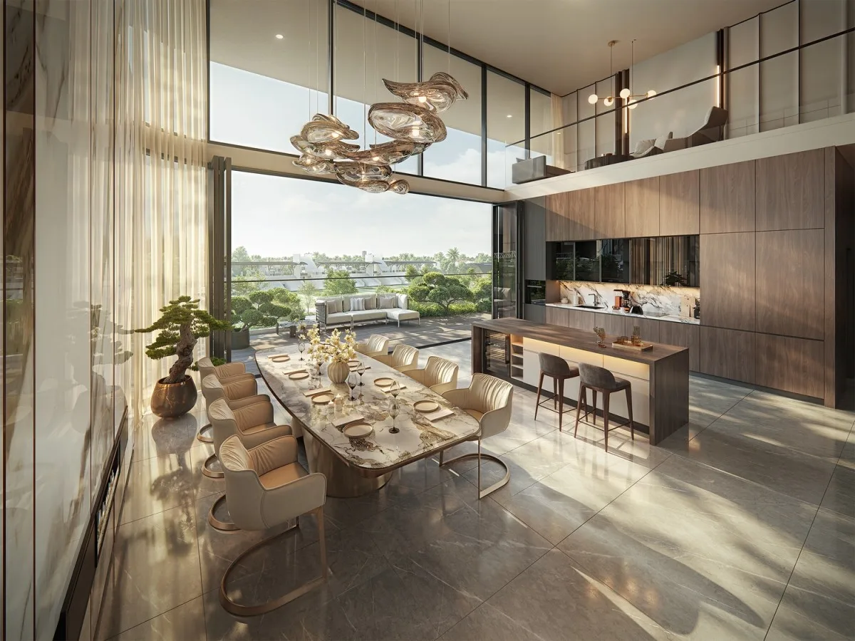 Không gian bếp và phòng ăn căn hộ Duplex trong bộ sưu tập The Special Edition